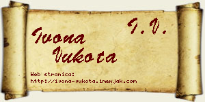 Ivona Vukota vizit kartica
